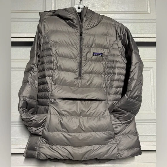 Patagonia Silver Half-Zip Puffer Jacket - Picture 4 of 11